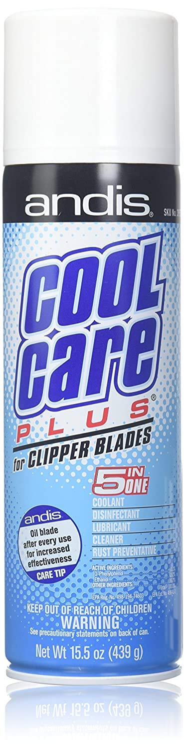 Spray Andis Cool Care Plus 5 em 1 para Lâminas 439 ml