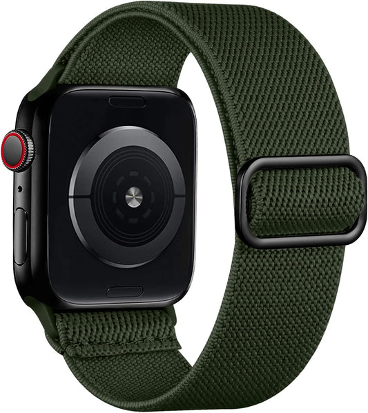 Lerobo Pulseira Trançada Nylon p/ Apple Watch (Verde Exército)