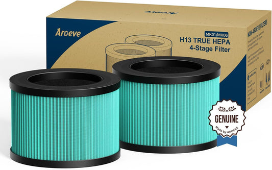 AROEVE Filtro de ar  reposição MK01 e MK06 H13 HEPA kit c 2