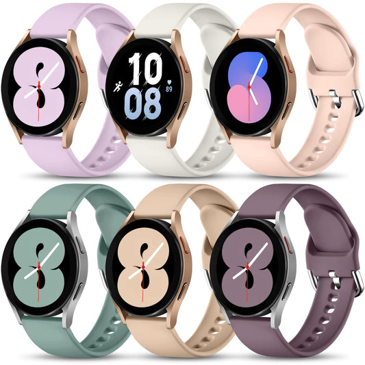 Lerobo 6 Pulseiras Silicone p/ Samsung Galaxy Watch (P/M)