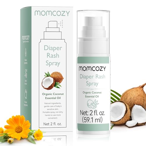 Momcozy Creme Spray para Assaduras de Bebê, Natural e Hipoalergênico, 200 Sprays