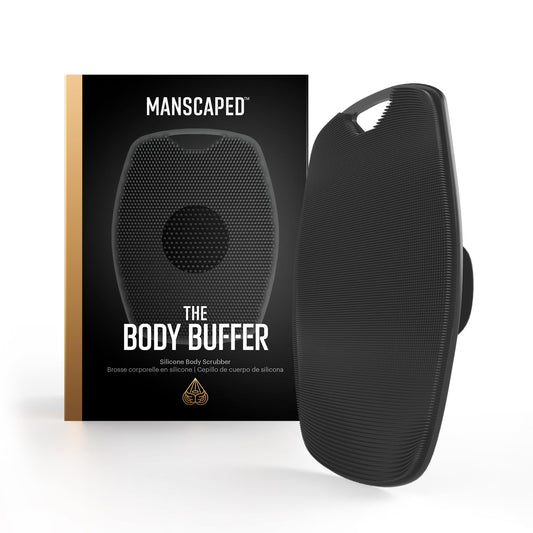 MANSCAPED The Body Buffer Esfoliante Corporal de Silicone Preto