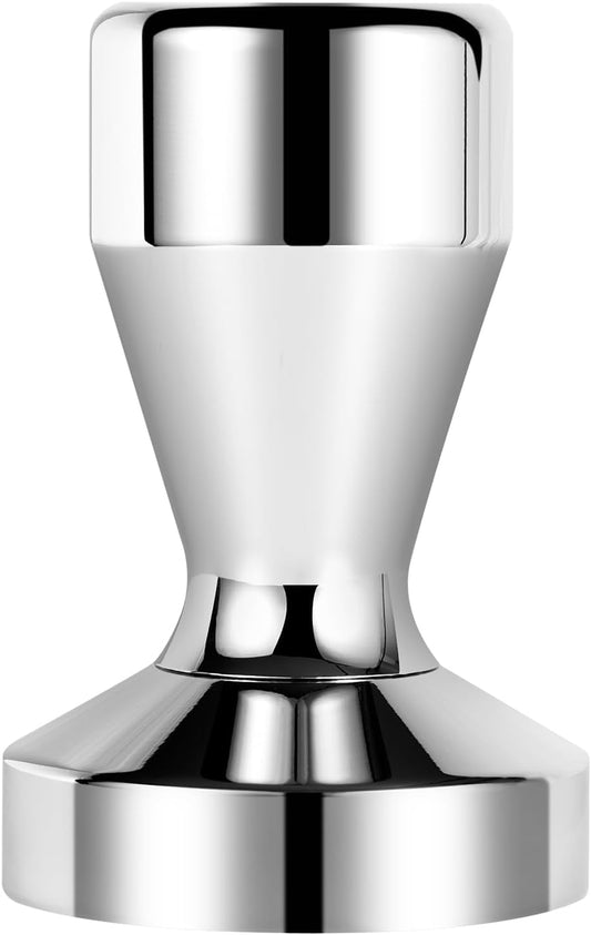 Prensa de Café AMZCHEF 51mm com Base de Aço Inox 304 e Cabo de Madeira