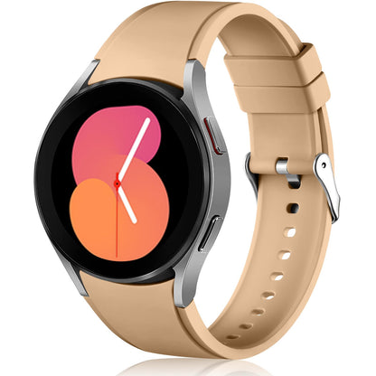 Lerobo Pulseira Silicone Sem Lacunas p/ Samsung Galaxy Watch  bege