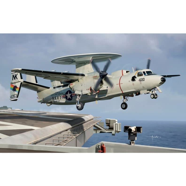 Academy E-2C Hawkeye VAW-113 Black Eagles 1/144 - Kit de Modelo Plástico