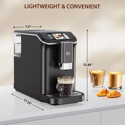 Takywep Máquina de Espresso Automática 20 Bar 1,5 Litros Preto