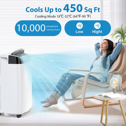 Takywep Ar Condicionado Portátil 10000 BTU Branco 3 em 1