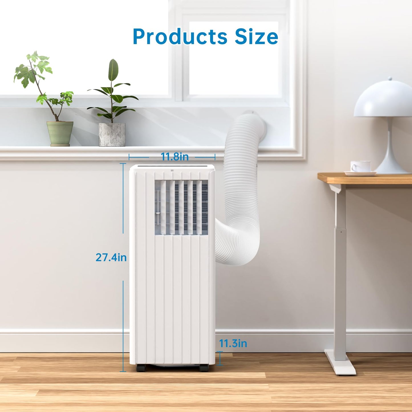 Takywep Ar-Condicionado Portátil 8.000 BTU 3 em 1 Branco