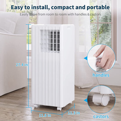 Takywep Ar-Condicionado Portátil 8.000 BTU 4 em 1 Branco