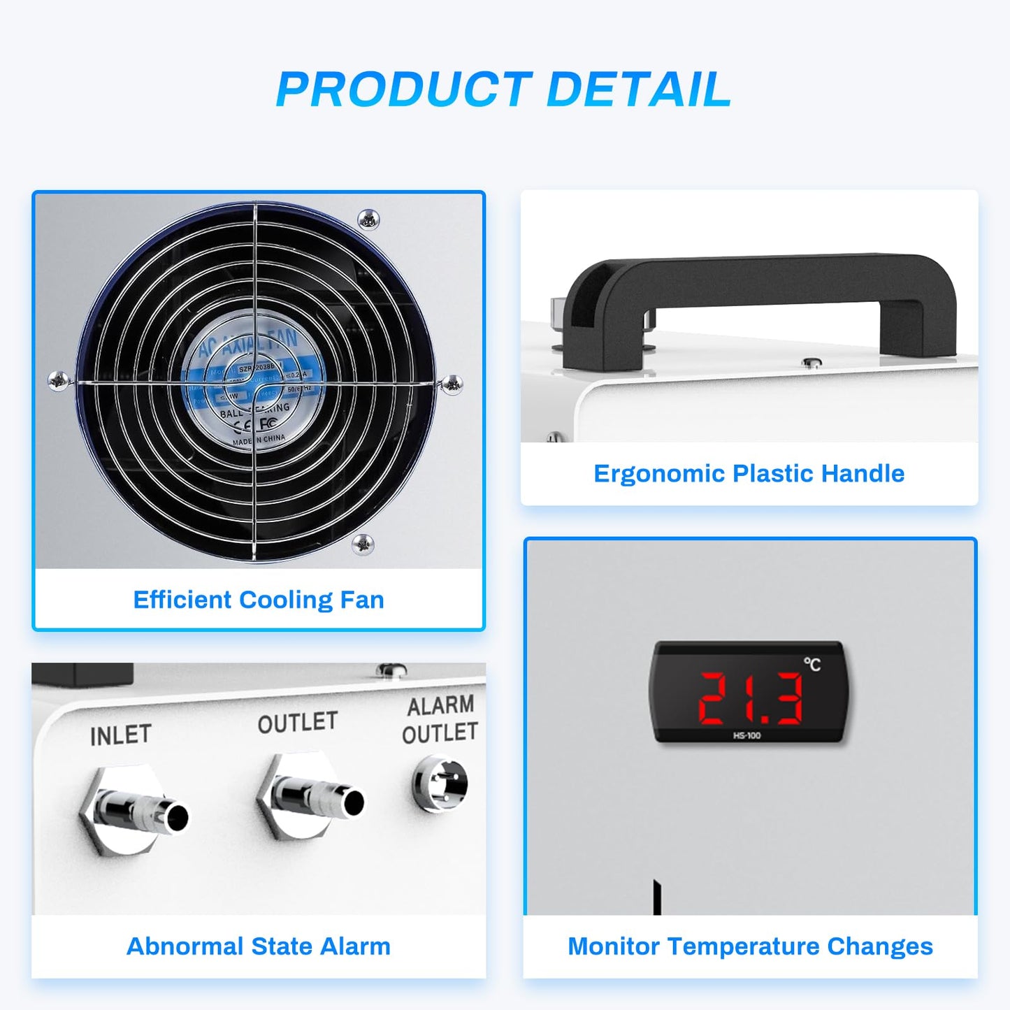 Takywep Chiller Industrial CW-3000 6L para Máquinas de Corte a Laser