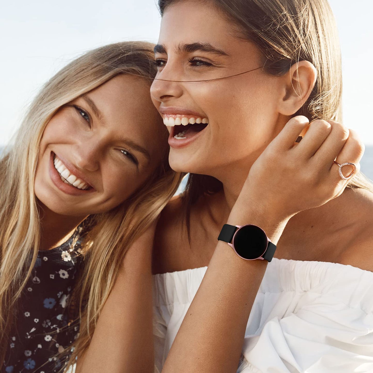 Lerobo Pulseira Compatível com Samsung Galaxy Watch 7/6/5/4 (Preto)