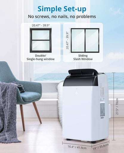 Takywep Ar-Condicionado Portátil 12.000 BTU 3 em 1 Branco