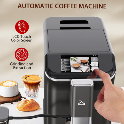 Takywep Máquina de Espresso Automática 20 Bar 1,5 Litros Preto