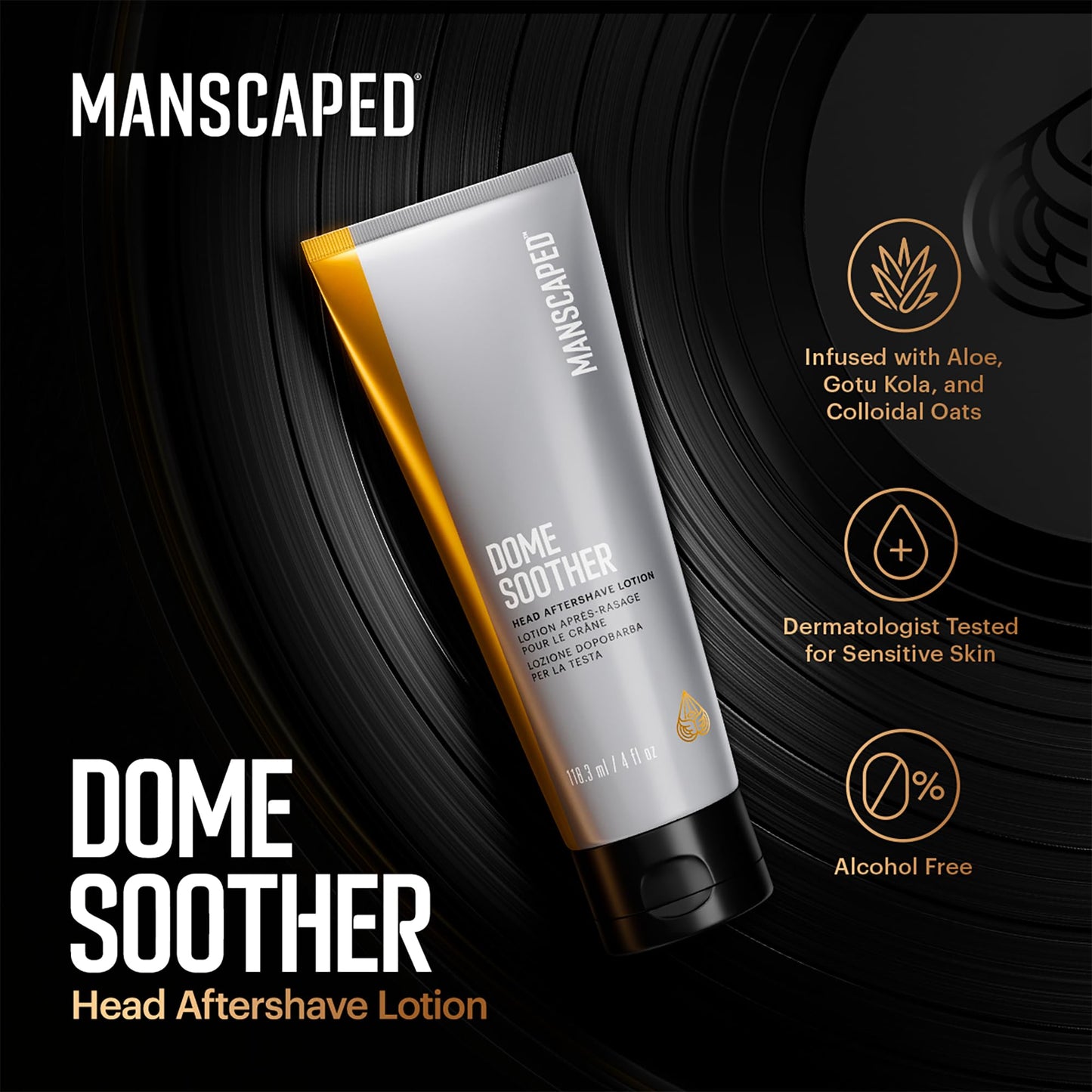 Loção Pós-Barba MANSCAPED® Dome Soother 118 ml para Cabeça