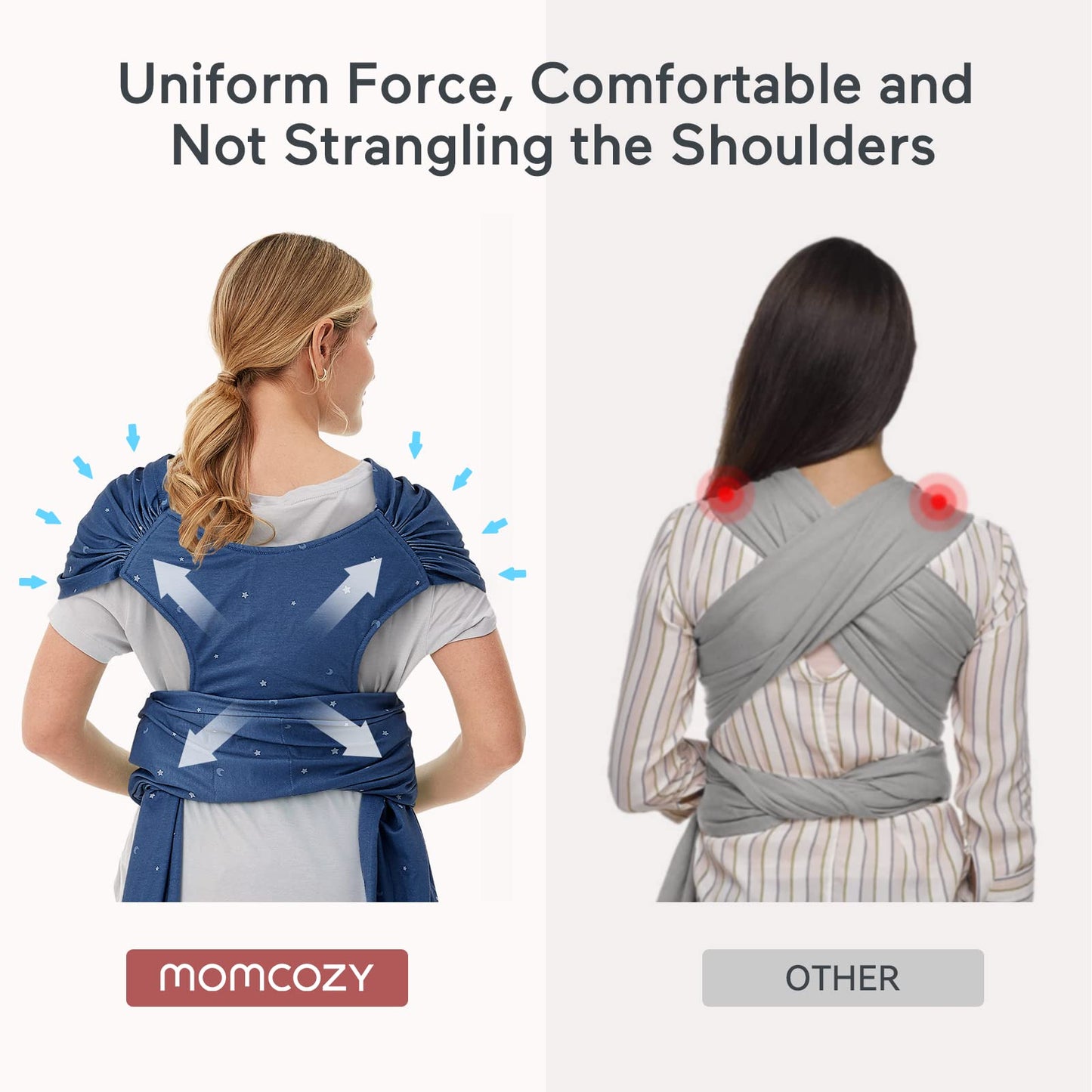 Momcozy Sling para Bebê Ergonômico, Wrap Ajustável para Recém-Nascido, Starry Sky