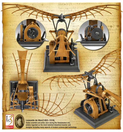 Academy Máquina Voadora de Da Vinci - Modelo de Montagem e Movimento