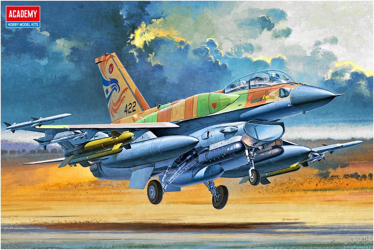 Academy F-16I SUFA 1/32 Model Kit - Detalhes Precisos e Decais Extensos