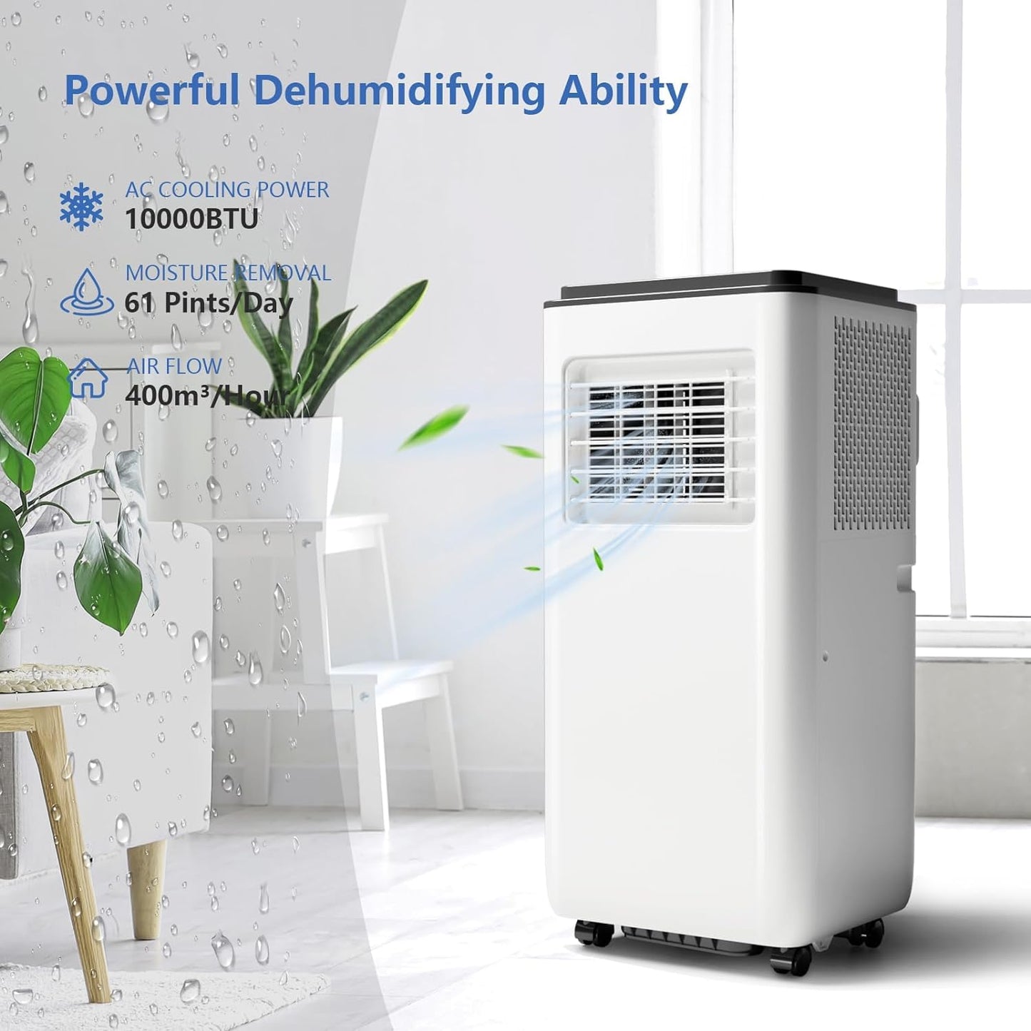 Takywep Ar Condicionado Portátil 10000 BTU Branco com Controle