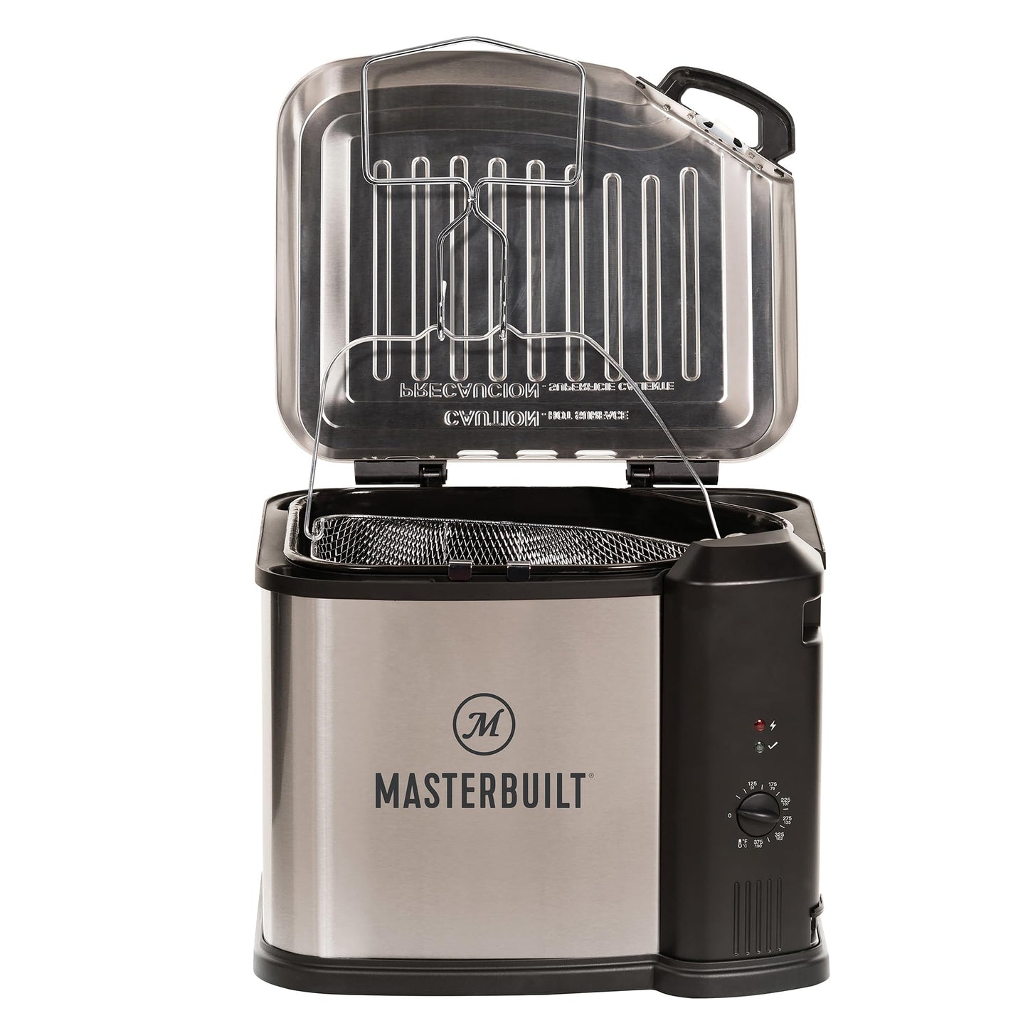 Masterbuilt Fritadeira Elétrica 3 em 1 com Cesta de Drenagem 10 L Inox 1650W