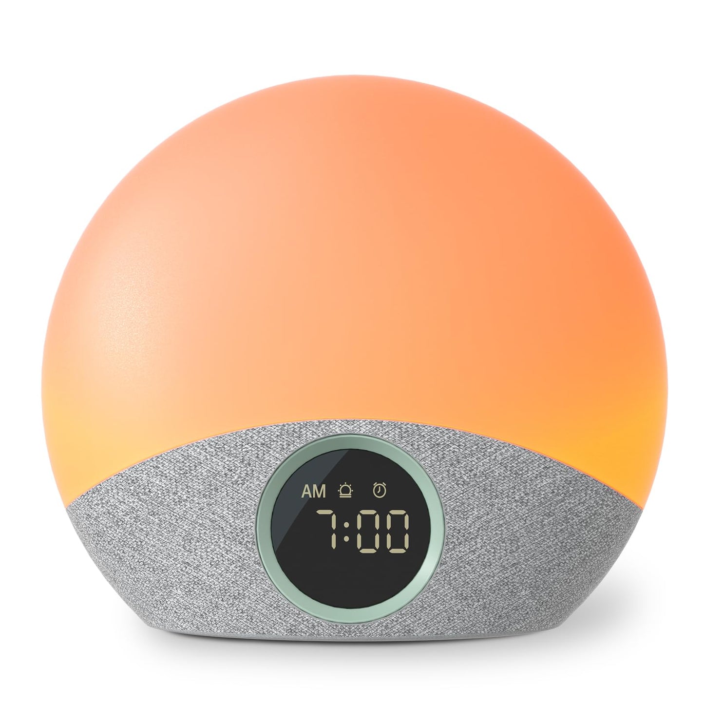 Momcozy Despertador com Luz Solar e Máquina de Sons para Sono, Laranja