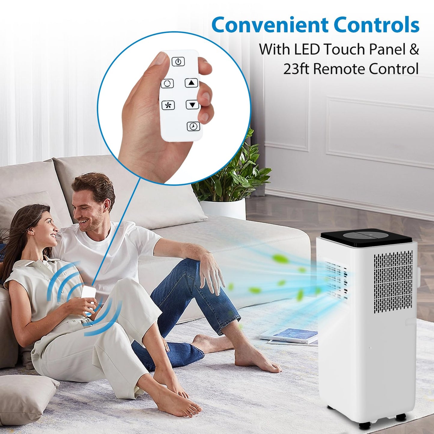 Takywep Ar Condicionado Portátil 10000 BTU Branco com Controle