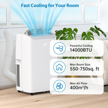 Takywep Ar Condicionado Portátil 14000 BTU Branco  3 em 1