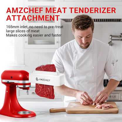 AMZCHEF Amaciante de Carne para Batedeiras Cuisinart com Inlet de 165mm