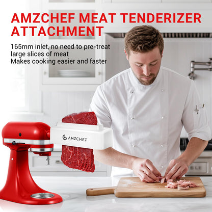 Amaciante de Carne AMZCHEF para Batedeiras KitchenAid e Cuisinart (Branco)