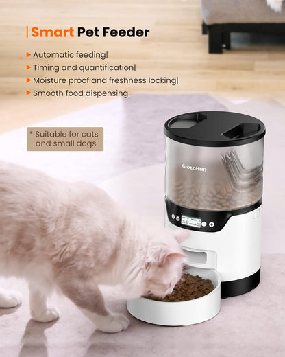 Alimentador Automático para Gatos, Horário Programável