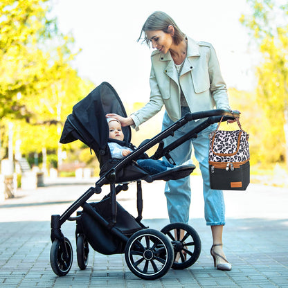 Momcozy Bolsa Térmica para Mamadeiras Estampa Leopard Multiuso