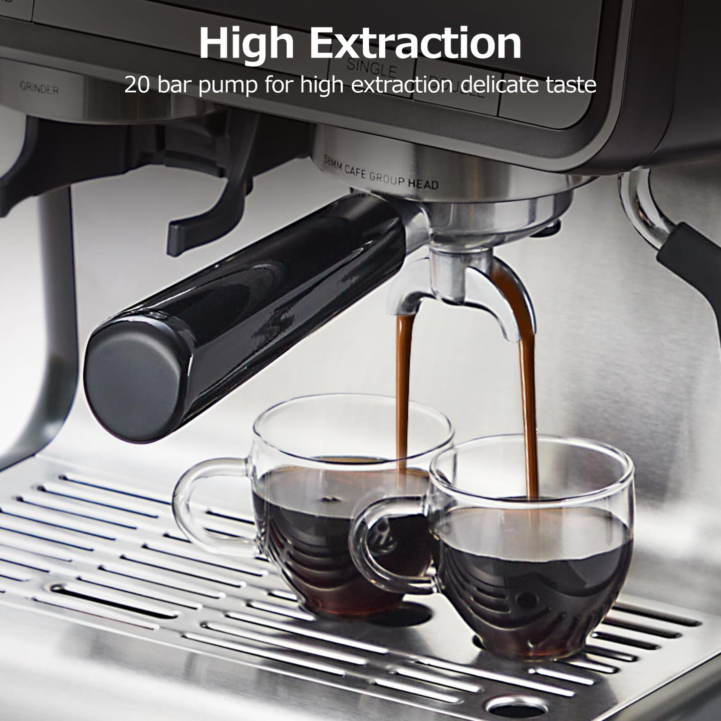 Takywep Máquina de Espresso Semi-Automática 20 Bar com Vaporizador