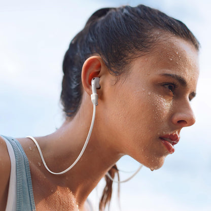 Lerobo Capa p/ AirPods 1/2 c/ Kit Limpeza e Cordão Anti-Perda ( Laranja)