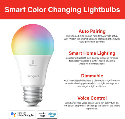 Sengled Lâmpada LED Inteligente Colorida Compatível com Alexa 8.7W (Multicolor)