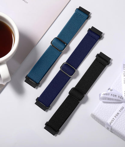 Lerobo Kit com 3 Pulseiras Elásticas Compatíveis com Samsung Galaxy Watch (Preto, Azul Meia-Noite, Índigo)