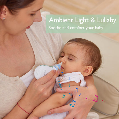 Momcozy Aspirador Nasal Elétrico para Bebês 3 Níveis c/ Luz e Música