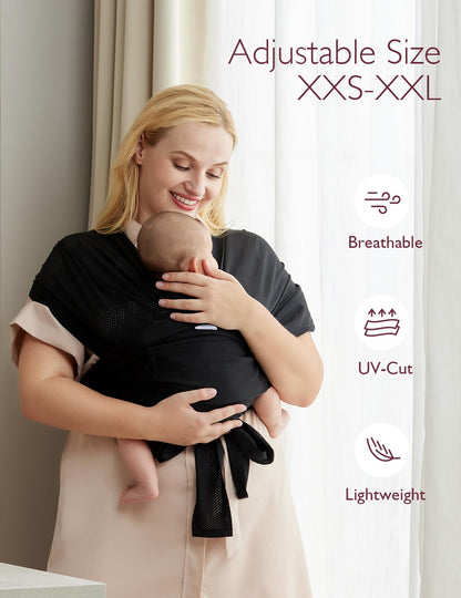 Momcozy Baby Carrier AirMesh - Perfeito para o Verão, Preto