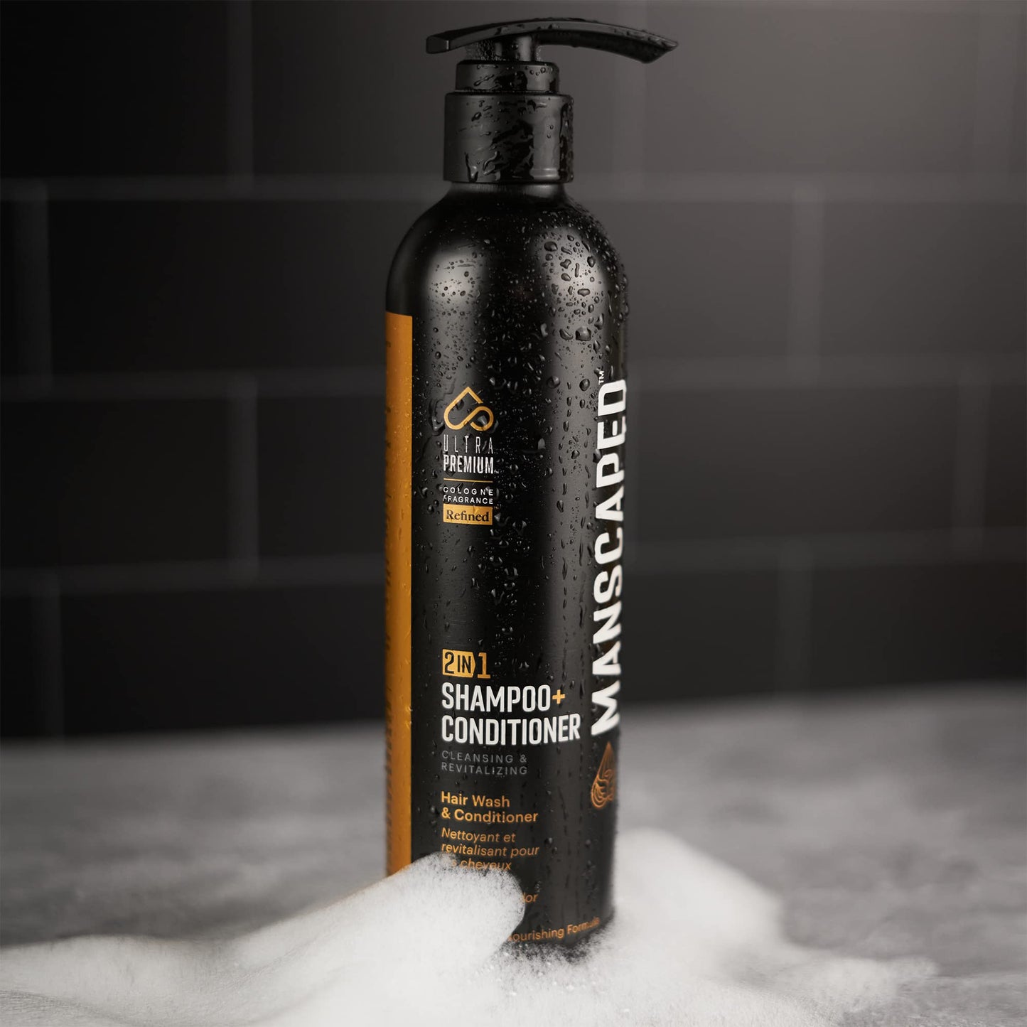 MANSCAPED 2 em 1 Shampoo e Condicionador UltraPremium 473ml 2un