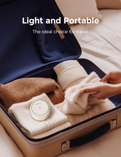 Momcozy Máquina de Som Portátil com Luz Noturna e Sons Relaxantes, Branca