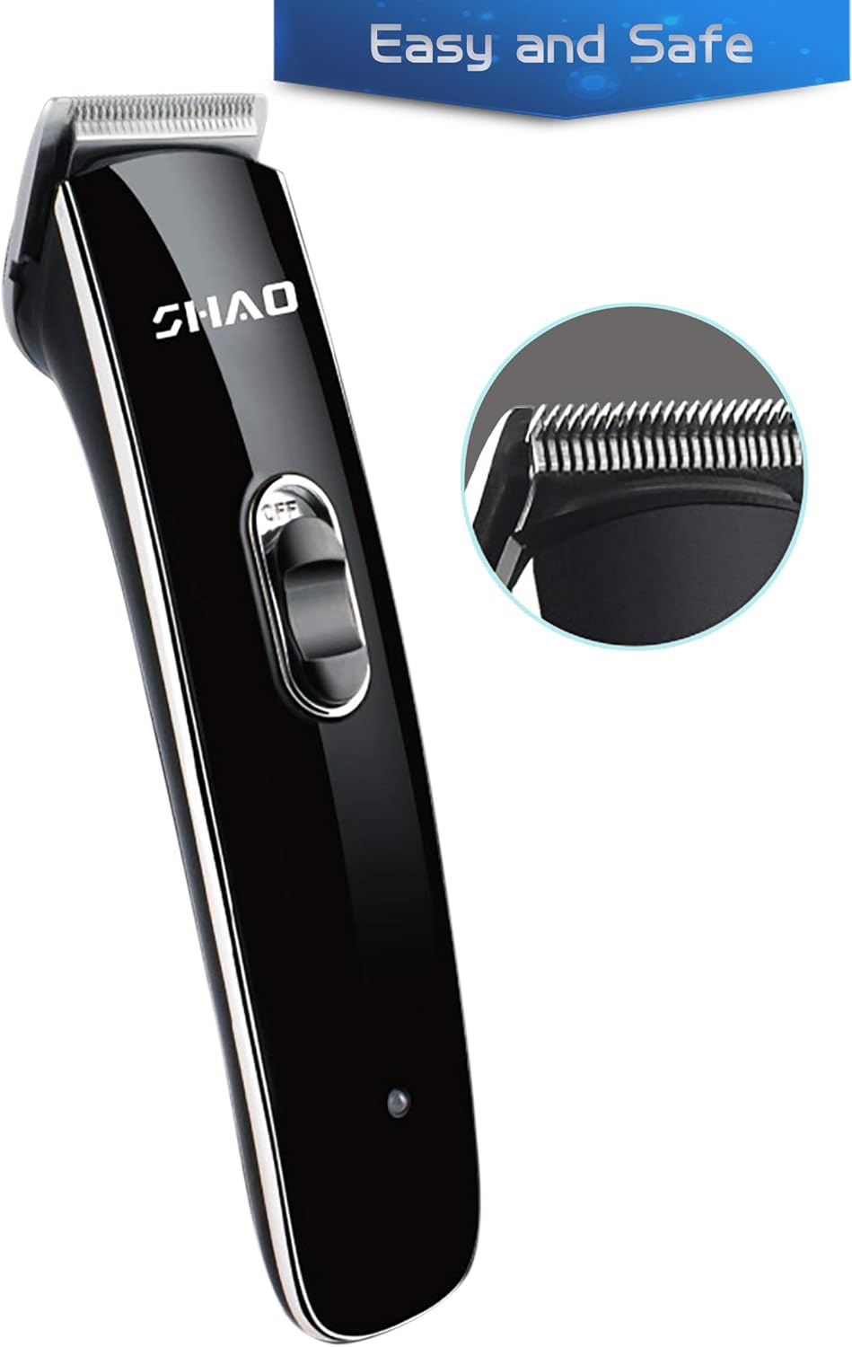 Aparador de cabelo e barba Shao 5 em 1 RCF-2059, Preto