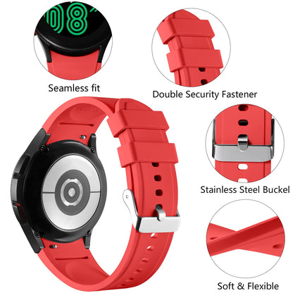 Lerobo Pulseira Sem Lacuna Compatível com Galaxy Watch  41mm (Vermelho)