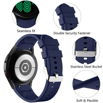 Lerobo Pulseira Sem Lacuna para Samsung Galaxy Watch 4-7/5 Pro (Azul Marinho)