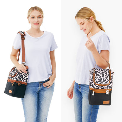 Momcozy Bolsa Térmica para Mamadeiras Estampa Leopard Multiuso