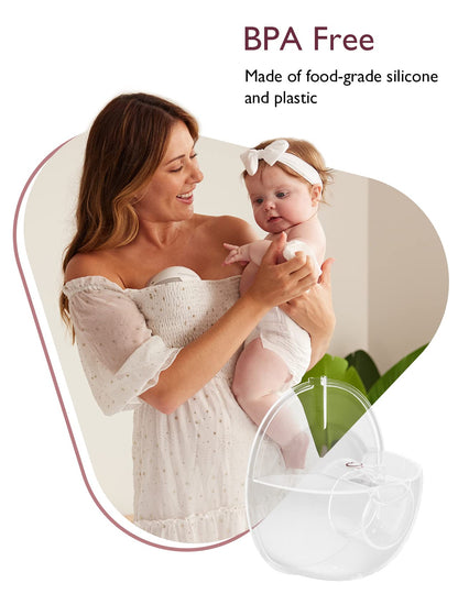 Momcozy Milk Collector Only Compatible with Momcozy M5 NOT for Others. Original M5 Breast Pump Replacement Accessories,