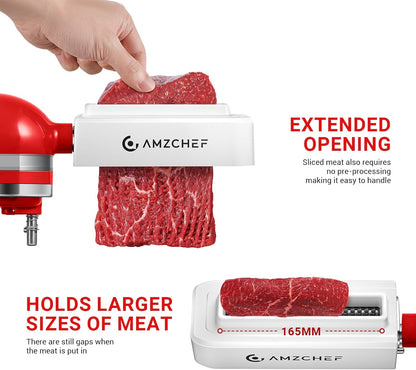 AMZCHEF Amaciante de Carne para Batedeiras Cuisinart com Inlet de 165mm