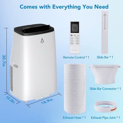 Takywep Ar-Condicionado Portátil 15.000 BTU 3 em 1 Branco