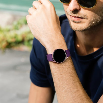 Lerobo Pulseira de Silicone 20mm Compatível com Samsung Galaxy Watch (Roxo)