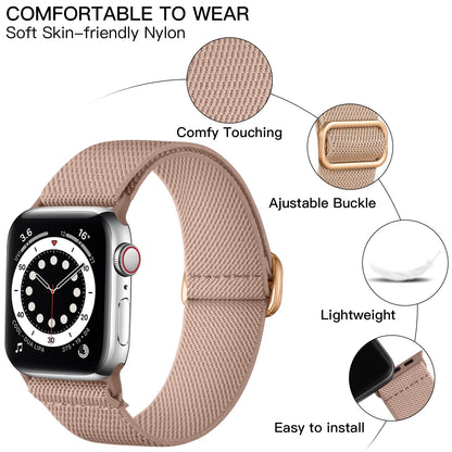 Lerobo Pulseira Trançada Nylon p/ Apple Watch (Khaki)