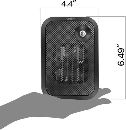 Aquecedor pequeno elétrico andily Space 500 W