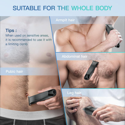 Trimmer Kensen para Corpo e Púbis Masculino Recarregável