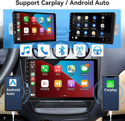 Apple Carplay SingleDin Car Stereo Android Auto Touchscreen